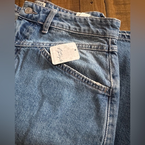 ▪️NWT Free People Come As You Are Mid Rise Denim Maxi Skirt with Slit